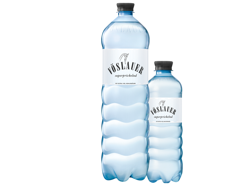 Thumbnail Vöslauer Superprickelnd rePET-Flaschen